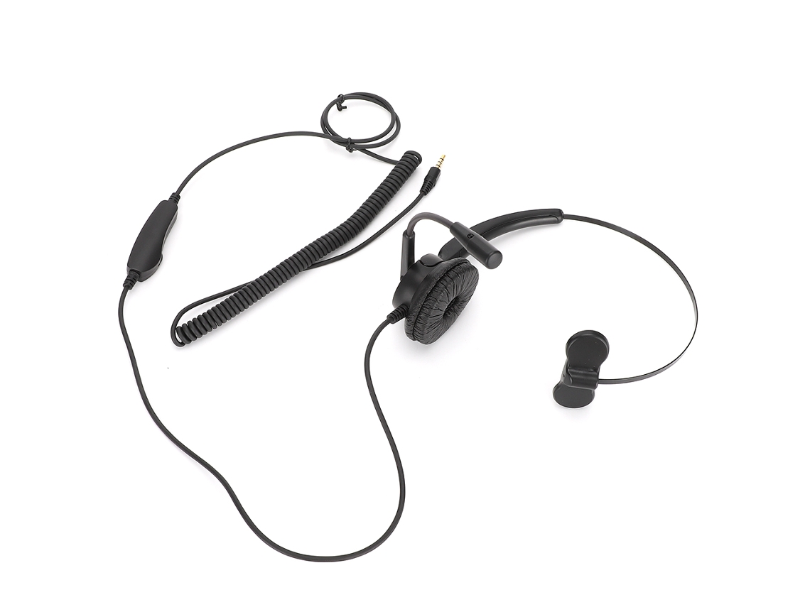 Fone de ouvido Mali H500 com plugue de 3,5 mm e microfone, para call center, telefone e computador.