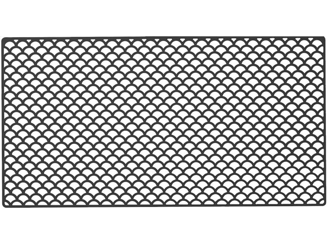 Tapete de silicone flexível e resistente ao calor com múltiplos usos na cozinha, incluindo secagem ao ar.