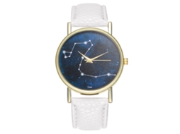 Relógio de Pulso Galaxy Watch de Quartzo Elegante com Pulseira de Couro para Uso Diário