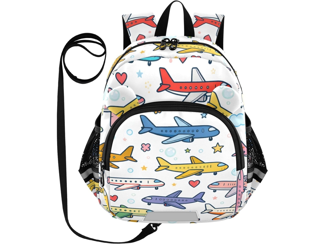 Mochila Infantil Com Orelhas Fofas Alça Para Meninos Meninas, Escolar Anti-perda Faixa Refletora, Design Fofo
