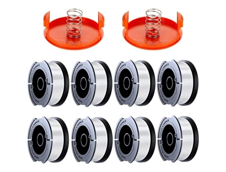 Carretel de Linha de Aparador de 12 Unidades Linha de Aparador Black And Decker 0,2 Cm Linha de Aparador de 12 3 Capas 3 Molas DASINKO