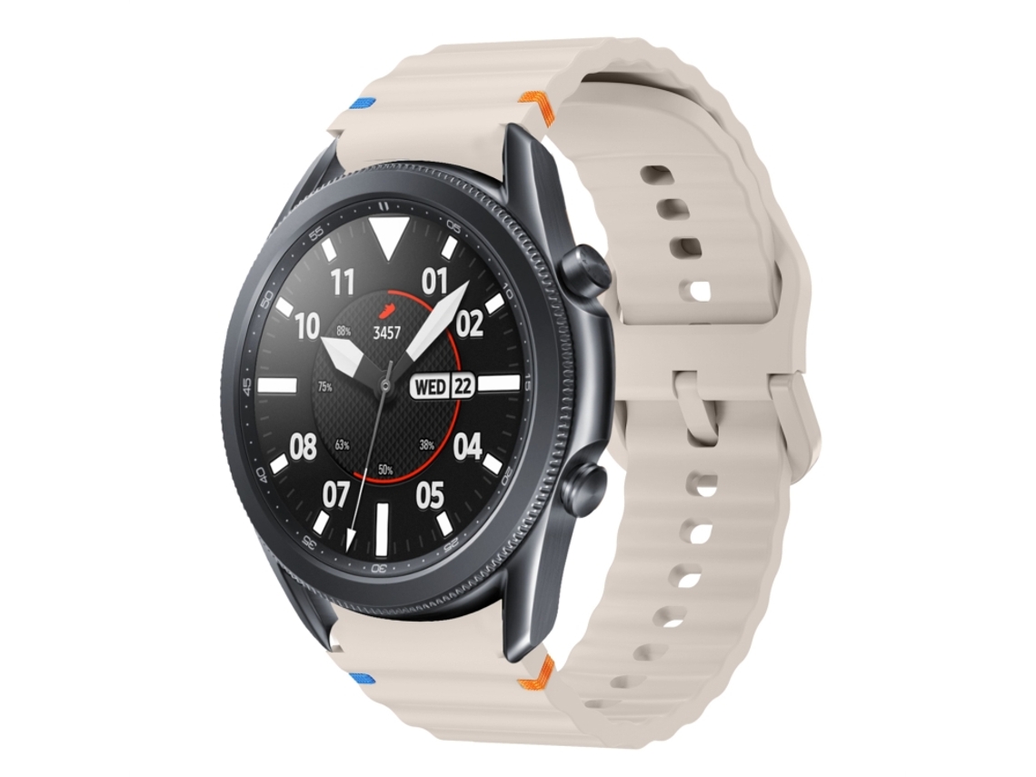Bracelete Silicone Costurado com Padrão de Onda para Samsung Galaxy Watch 41mm Starlight XIAOMOYU