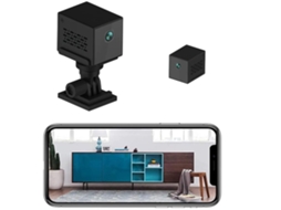 Câmara de Segurança Wifi Interior Câmara de Vigilância Sem Fios Hd 1080p com Áudio Câmara de Movimento Interior com App para Casa e Escritório USHION