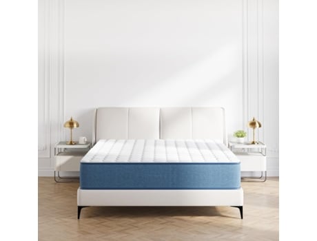 Colchão De Molas Ensacadas De Espuma Hr Espessura Wowttrelax Azul (90x190)