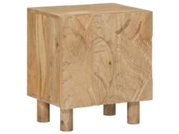 Vidaxl Criado-mudo Artesanal Marrom Teak 40 X 30 X 45 Cm