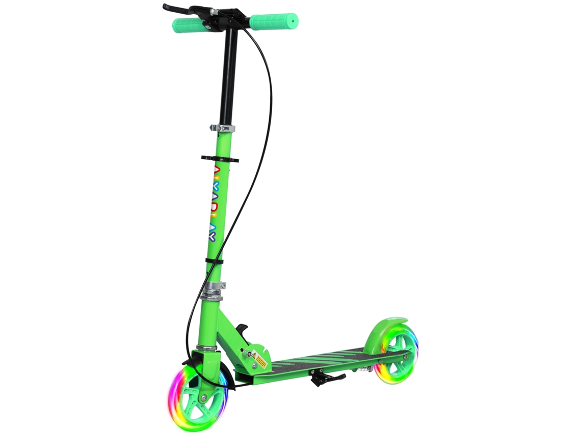 Patins Infantis Com Freios Duplos, Verde, 3 8 Anos