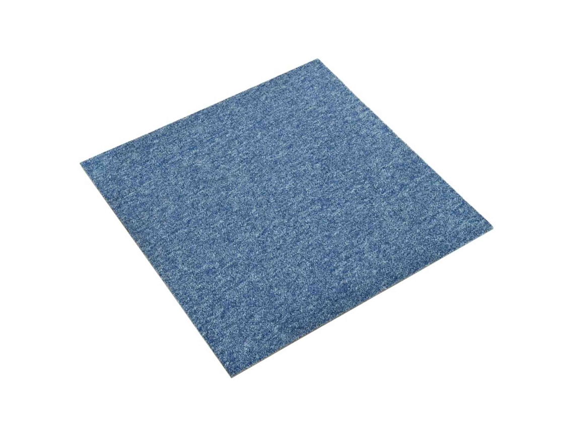 Vidaxl Tapete 20 Pcs Azul 50 X 50 Cm 100% Polipropileno