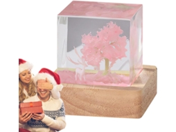 Luminária Noturna Usb, Design De Floresta Em Resina Com Veado Branco,