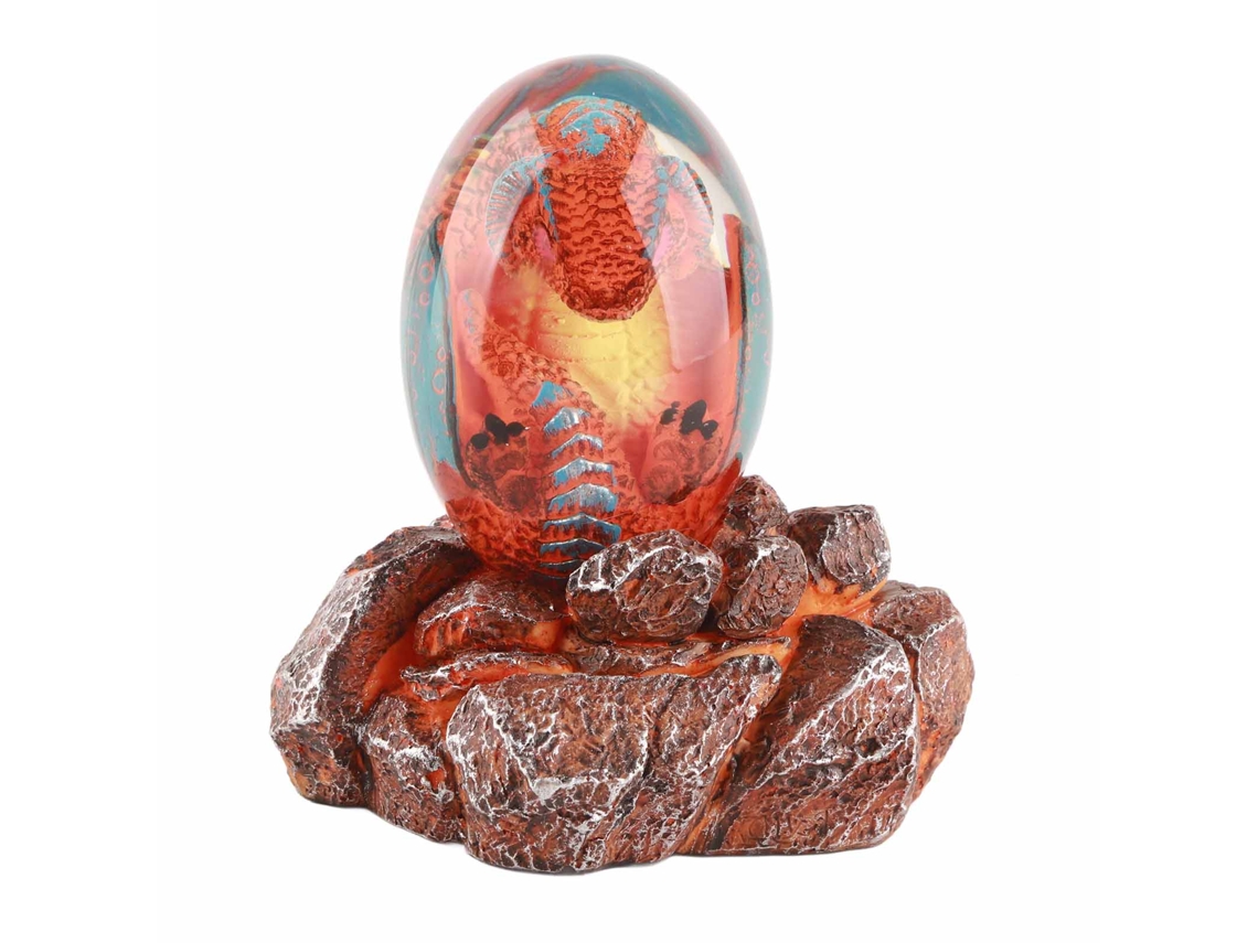 Ovo de Dinossauro Lava Luminoso para Decoração de Casa Azul LAXISCREED