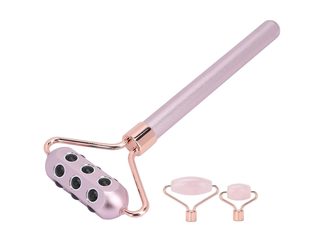 Massageador facial 3 em 1 Aquaforge com pedra de germânio, rolo de massagem portátil para firmeza e firmeza da pele facial