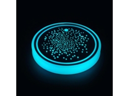 Almofada Para Copo Luminosa, Recarregável E Que Muda De Cor, Com Luz Interna.