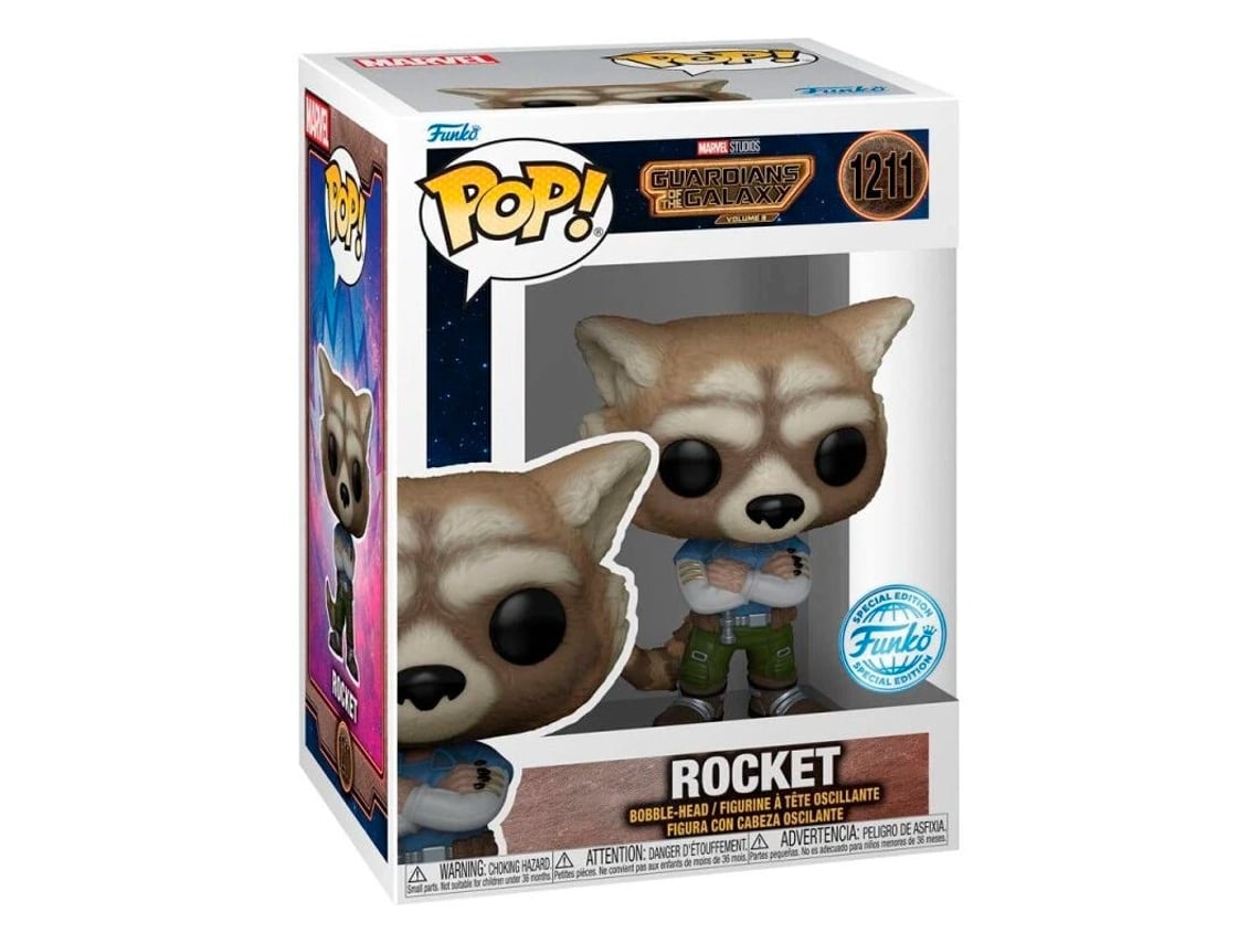 Figura Pop Marvel Guardians Of The Galaxy Rocket Exclusivo