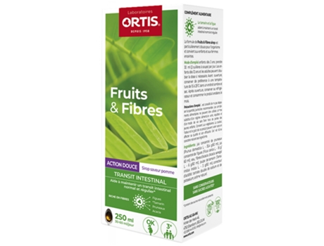 Xarope de Frutas e Fibras de Ação Suave 250 Ml ORTIS