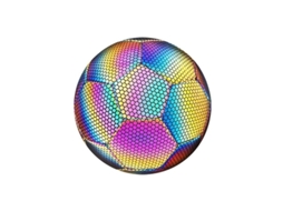 Pelota De Fútbol Reflectiva Luminosa Tamaño 4 Y 5 Para Niños Y Adultos Con Bomba De Aire Y Bolsa De Transporte 4 Negro
