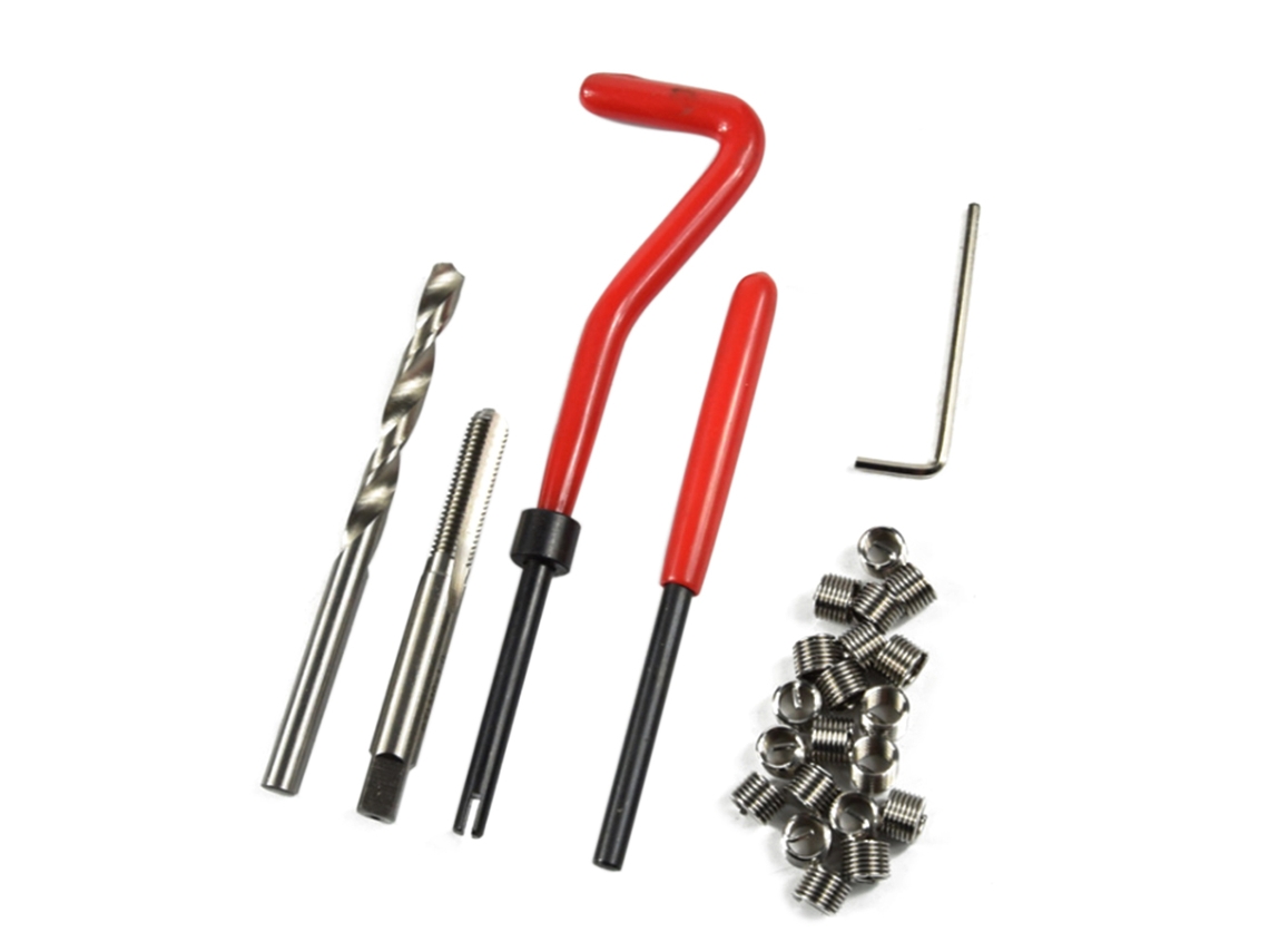 Kit De Reparação De Roscado Laxiscreed Para Roscas De 10mm Com Sistema Helicoil De Alta Performance