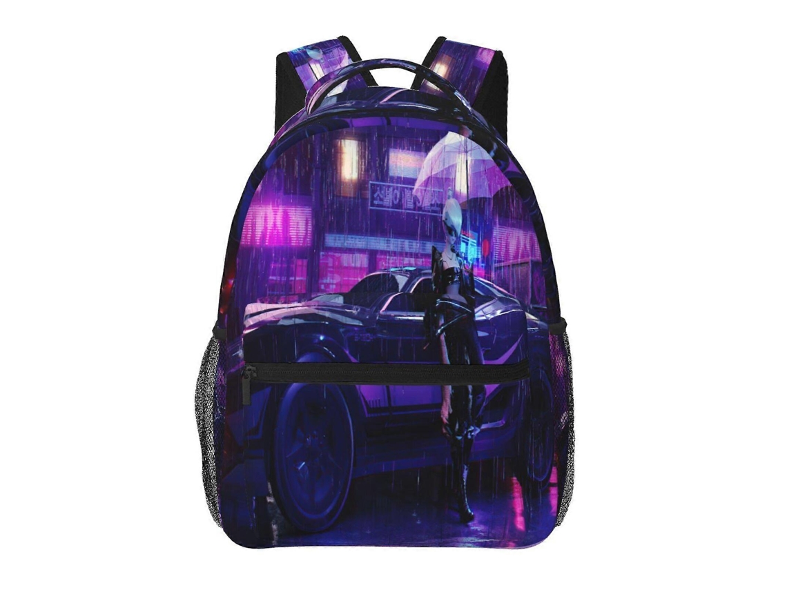 Mochila Cyberpunk Heroes, Durável E Leve, Alça De Ombro Impermeável E Respirável, W53 Olysi Shop
