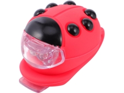 Luz Frontal De Led Vermelha Para Capacete Bicicleta Em Abs E Silicone.