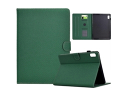 Capa De Couro Sintético Texturizado Em Fibra De Cor Sólida Para Tablet Lenovo Tab P11 Gen 2