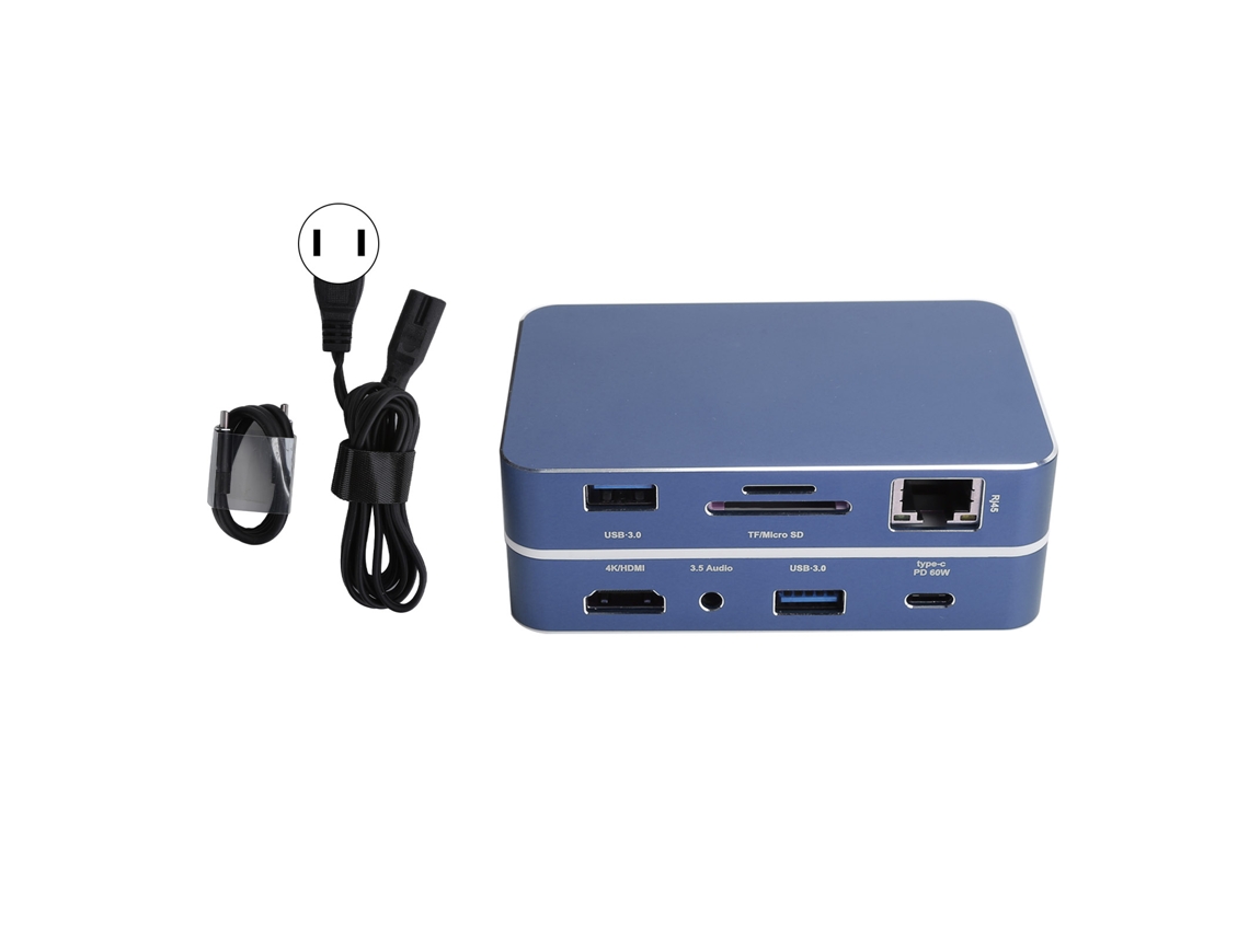 Dock 12 em 1 LAXISCREED Suporte Display Mesmo Ecrã