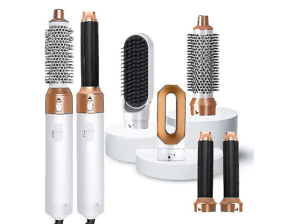 5 em 1 Hair Styler Air Styler com Escova de Ar Quente Secador de Cabelo Alisador TAISHENGDA (platina)