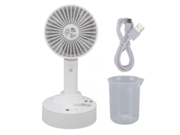 Ventilador Mini Usb Recarregável 3 Velocidades Base Carregamento