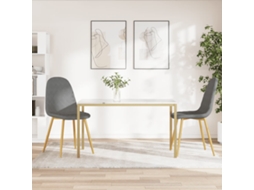 Vidaxl Cadeiras De Jantar 2 Pcs Veludo Cinzento-claro