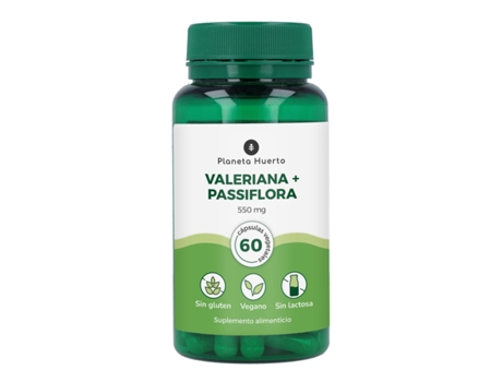 Valeriana Passiflora 60 Cápsulas PLANETA HUERTO