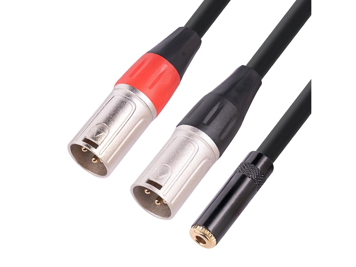 3,5 Mm Para Cabo De Breakout Estéreo Masculino Duplo Xlr, 1/8 Trs Estéreo Para Cabo 2 Xlr Allinless