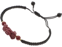 Pulseira Feng Shui Ciieeo Ajustável Em Corda Trançada Marrom, Joia Amuleto Criativa Para Atrair Saúde.