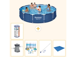 Bestway Piscina Bestway Steel Pro Redonda - 396x84 Cm - 6-peças S22112