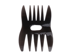 Pente de cabelo estilo retrô masculino com dentes largos e grandes, modelo 2026, para uso portátil.