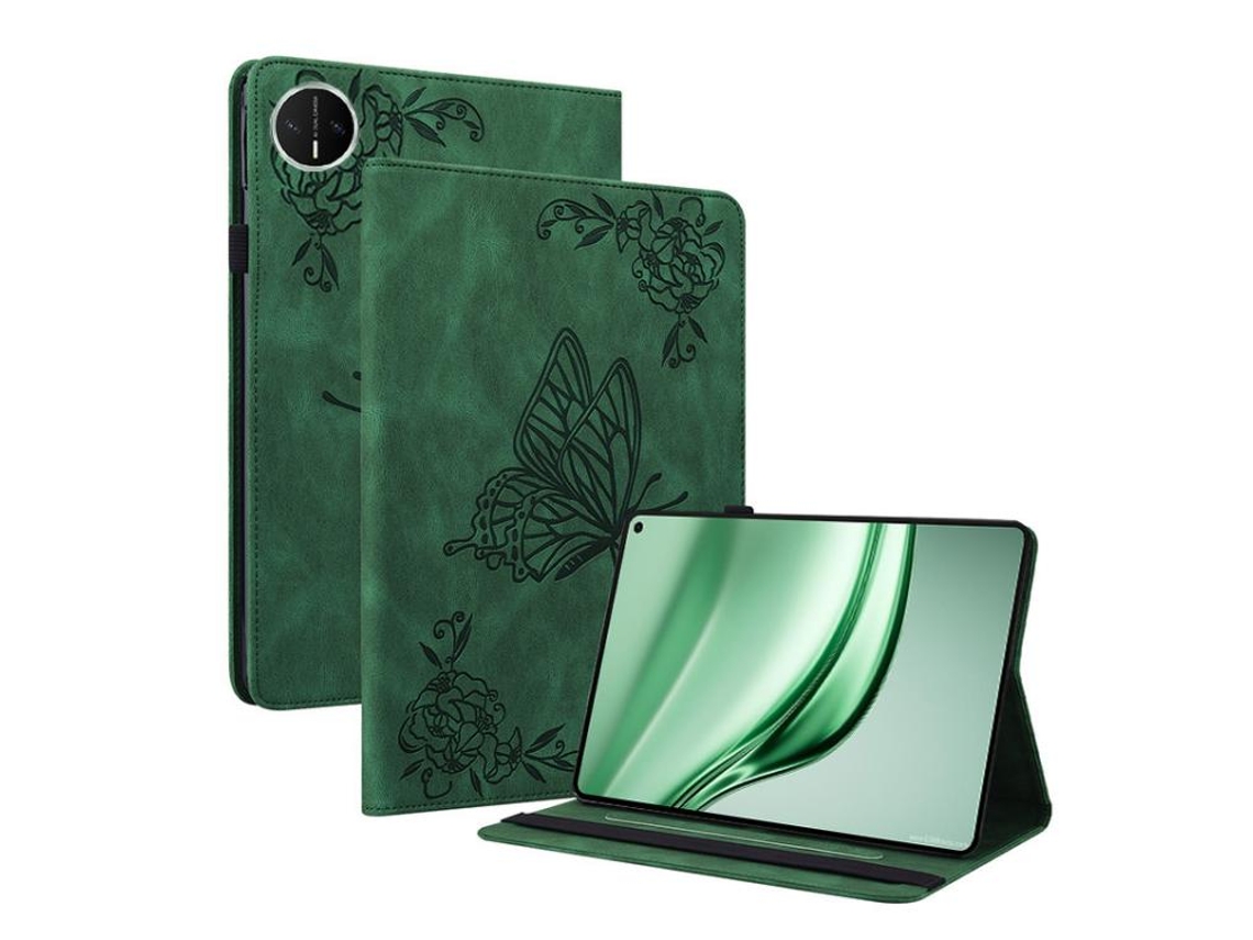 Capa De Couro Halinuia Com Relevo De Borboleta E Flor Para Tablet Huawei Matepad Mini 2025