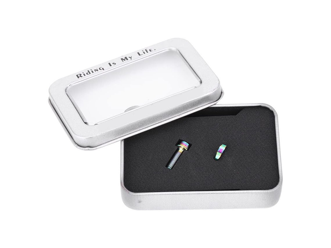Conjunto De 2 Parafusos Polia Câmbio Dianteiro Em Liga Titânio M5*16,