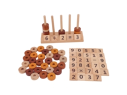 Mali conjunto de Sequenciamento de Contas de Madeira Brinquedo Montessori Educação Infantil