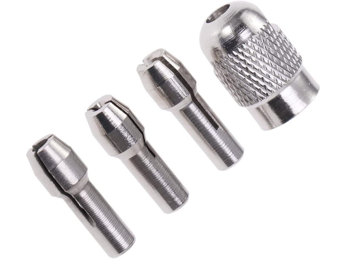 Conjunto De 4 Porcas De Pinça De Metal Prateado Para Esmerilhadeiras Elétricas