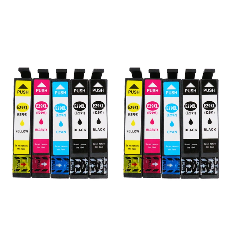Embalagem de 10 Cartuchos 29xl para Epson T 2991 2992 2993 XL T29xl
