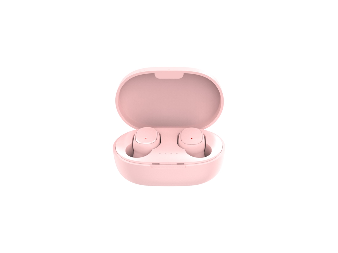 Fones de Ouvido Estéreo Sem Fio Bluetooth Tws , com Microfone e Estojo de Carregamento, Cancelamento de Ruído. MDUG (rosa)