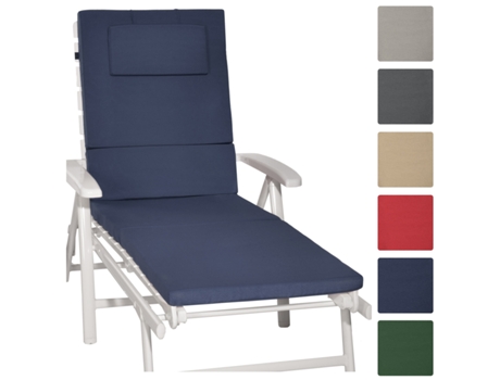 Loft Rl Almofada para Espreguiçadeira 200X60X5Cm Azul Escuro BEAUTISSU