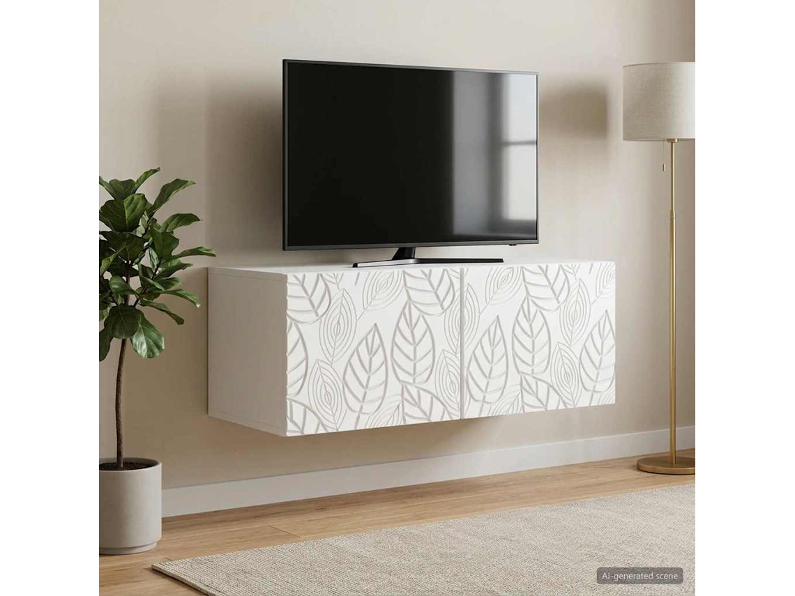 Vidaxl Gabinete De Tv De Parede 59,5 X 31 Cm Branco