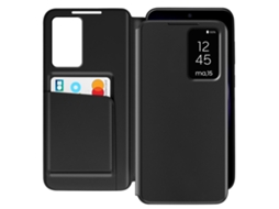 Capa Janela Tampa Para Samsung Galaxy S23 Avizar Com Porta-cartões Preto
