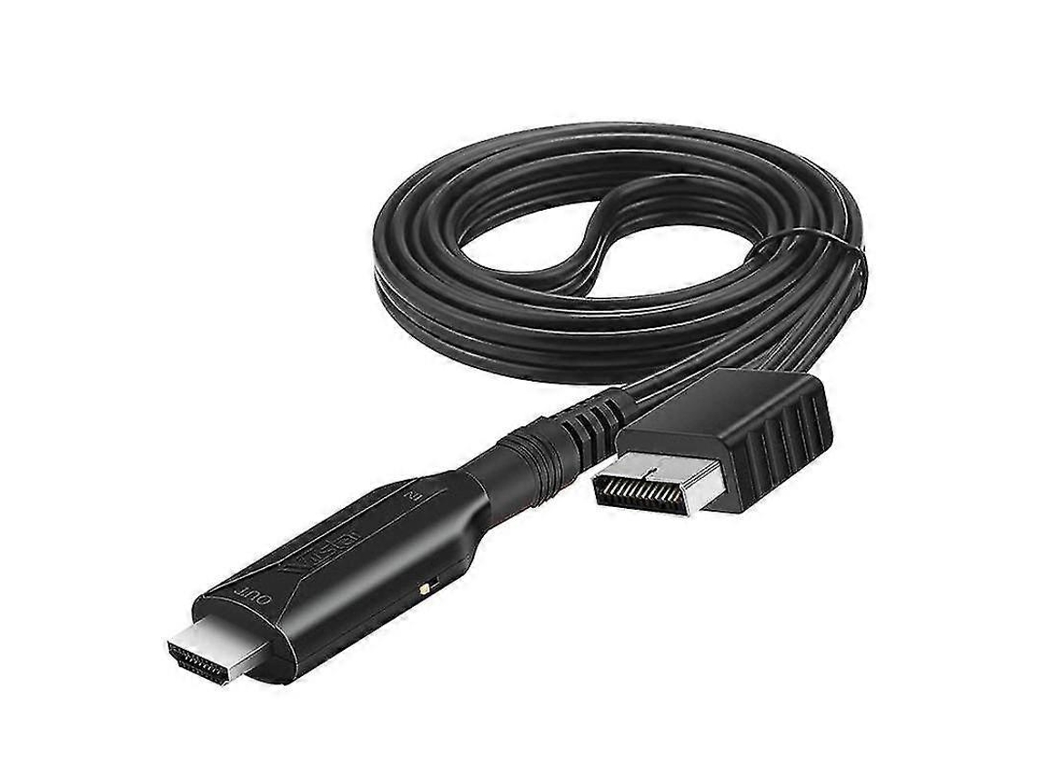 Cabo adaptador compatível com PlayStation 2 para HDMI, áudio e vídeo RCA