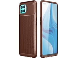 Capa Fibra Fino Ultra para Oppo Oppo A93 HONGWE. Anti-Choque Castanho