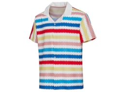 2026 camisa de Cosplay Ken Barbie para Hombre Manga Corta Rayas Arcoíris Verano Playero