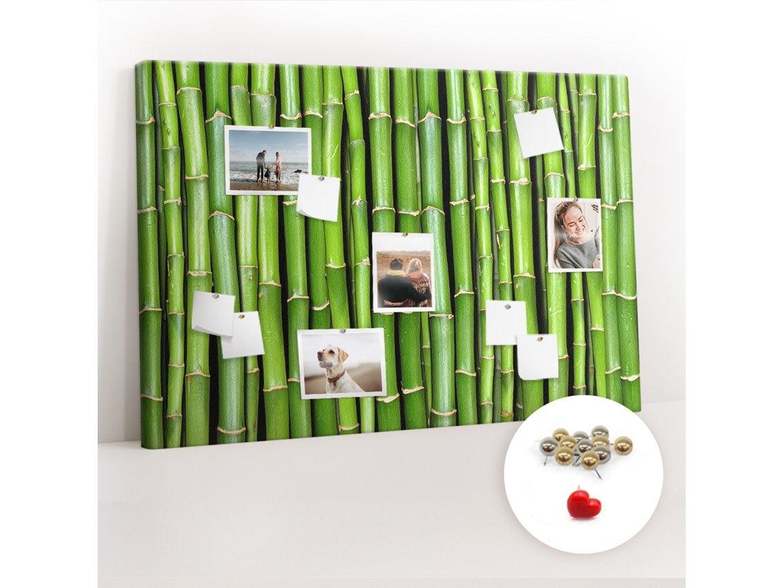 Quadro De Cortiça Parede De Bambu Para O Quarto Das Crianças Espelharte (120x80 Cm)