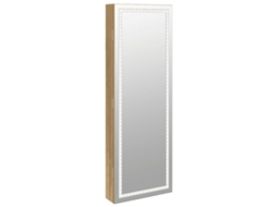 Mirror Jewellery Cabinet, Mirror Jewellery Cabinets Vidaxl Marrom Madeira Processada (n/a)