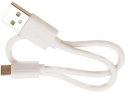 Cabo De Plástico E Estação De Carregamento Para Dispositivos Portáteis Micro Usb, Branco.