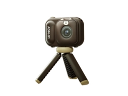 Minicâmera Digital Para Crianças, 4800 W, Hd, 24 Polegadas, Com Tripé, Marrom