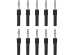 Conjunto de 10 Conectores Adaptadores J.20025 com Plugue Banana de Latão, 4 Mm Macho para 2 Mm Fêmea, para Uso Industrial. SFUSHOS