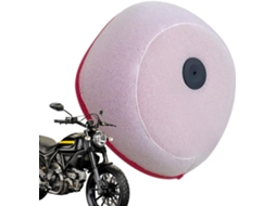 Filtro de ar para motocicleta com espuma para substituição e filtragem.