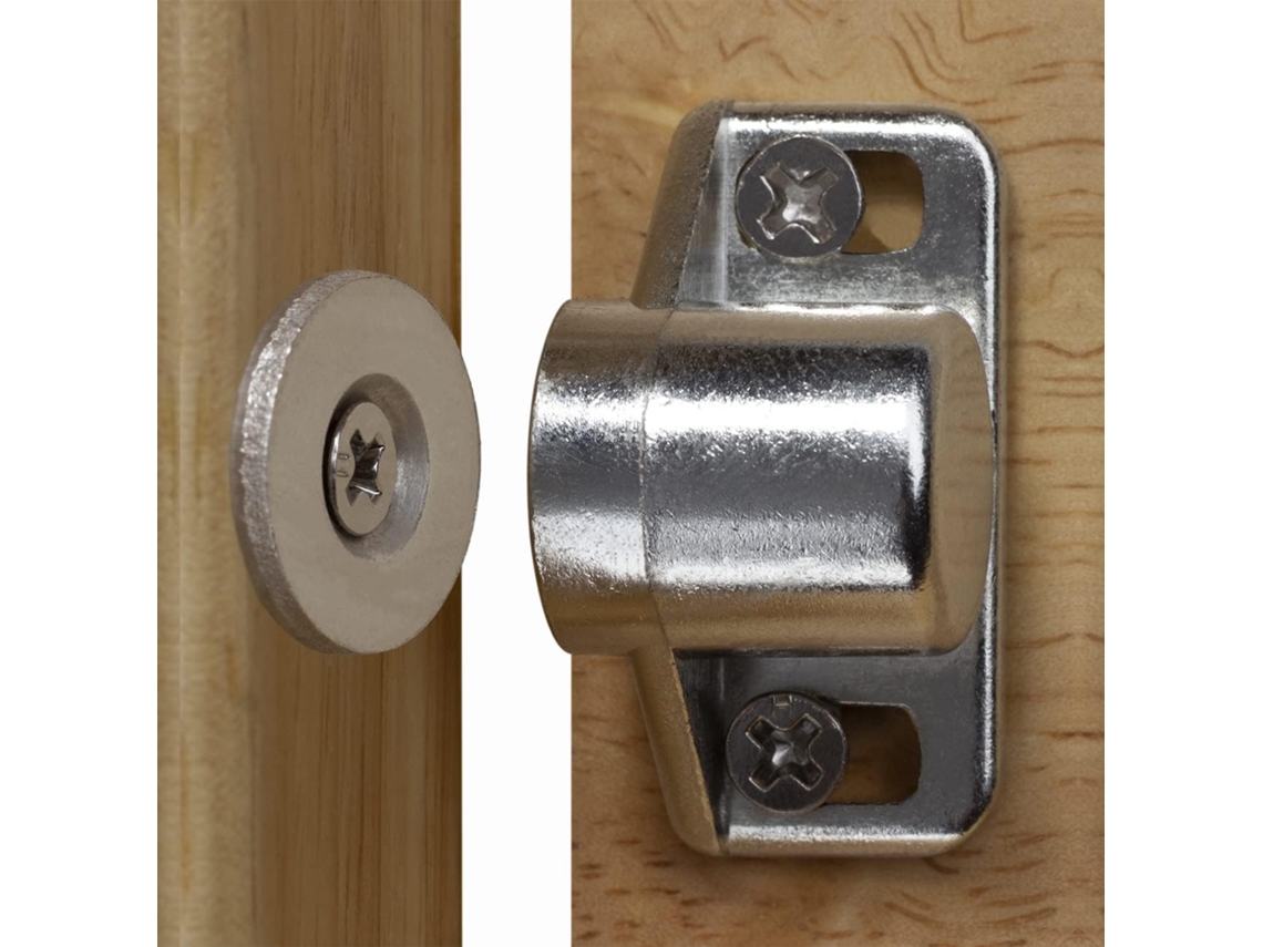 Fechadura Magnética Para Porta De Armário Com Ímã De Neodímio, 8 Peças, Prata